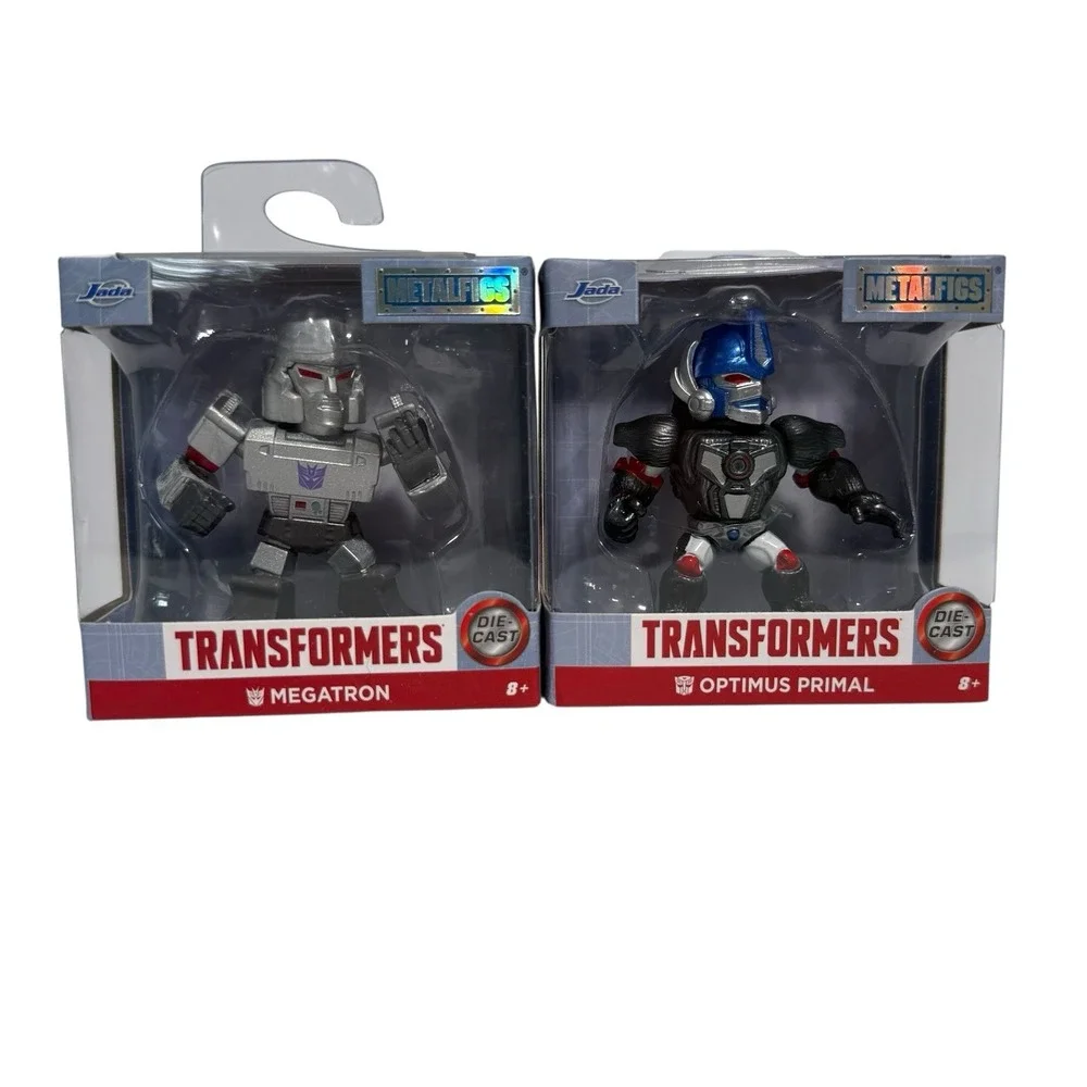 Transformers Metalfigs Lot Of 2 Megatron & Optimus Primal Jada Diecast Figures